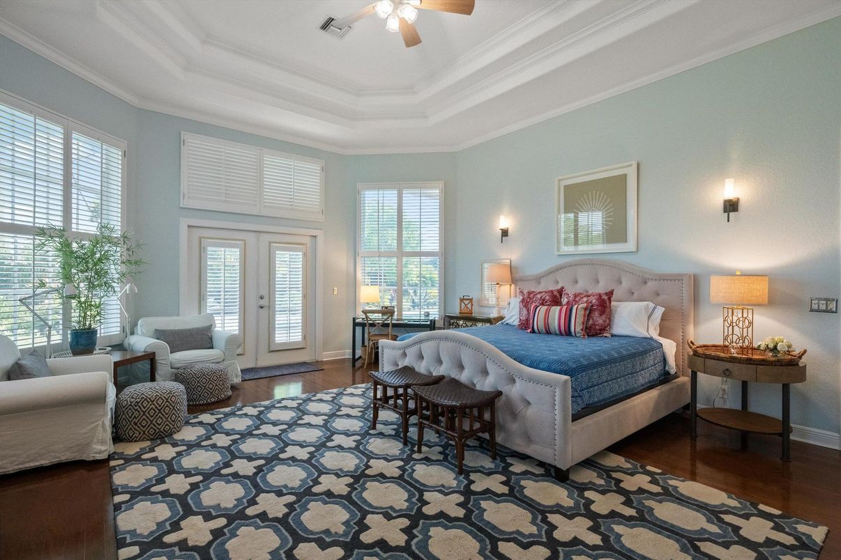 Bedroom, Interior, Wood Texture Flooring