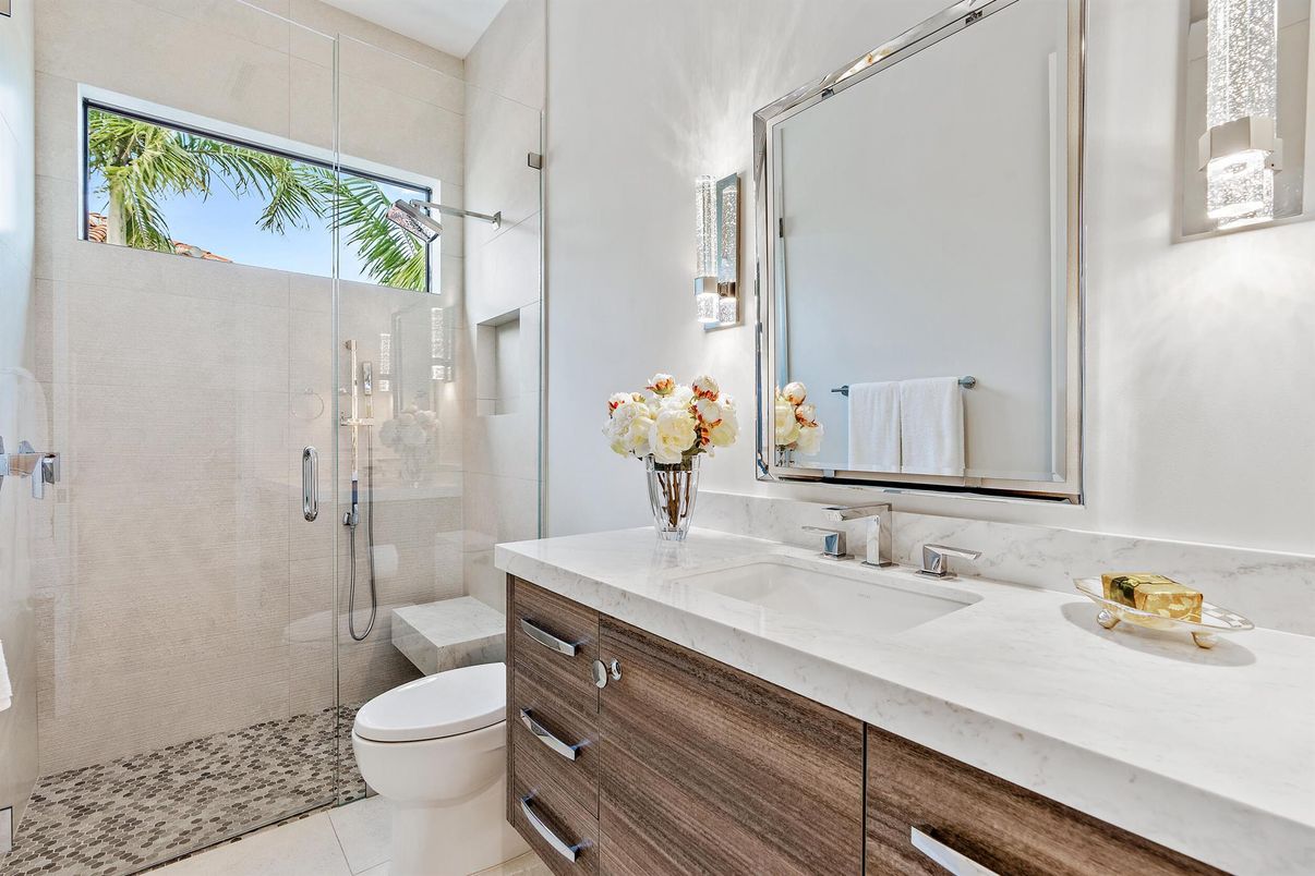 Bathroom, Glass Shower, Interior