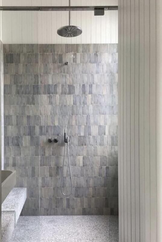 Bathroom, Interior, Pendant Lights, Stone Walls