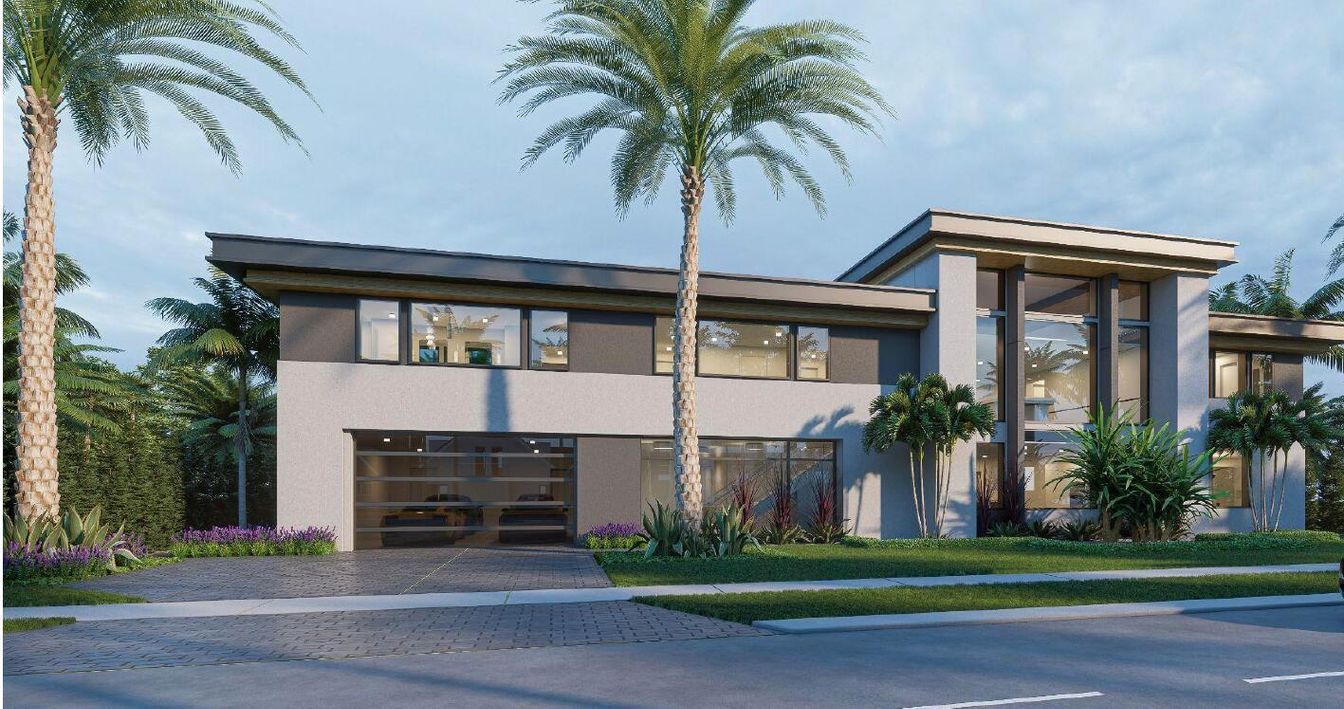 Attached, Exterior, Facade, Modern