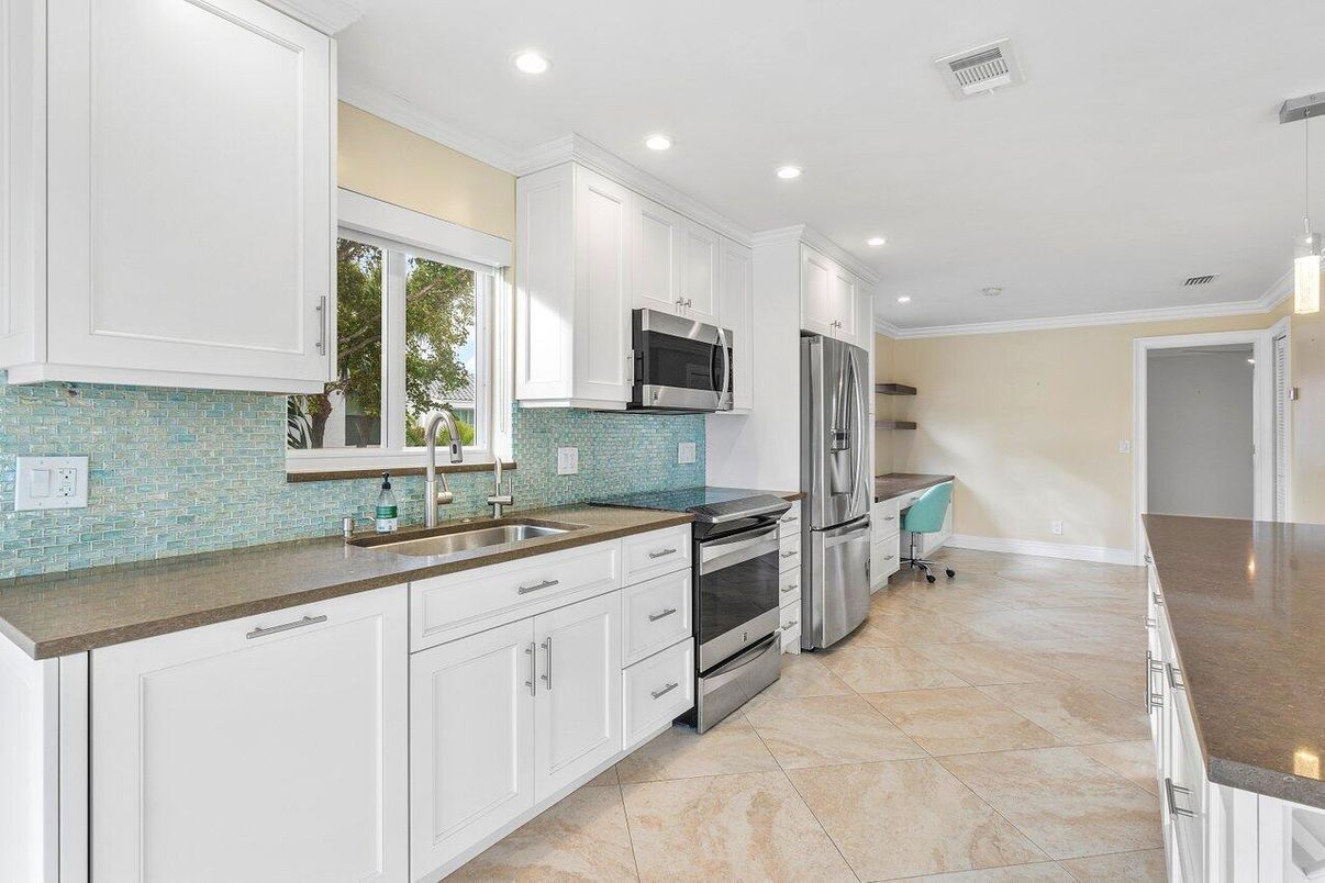 Interior, Kitchen, Recessed Lighting, Stainless Steel Appliances