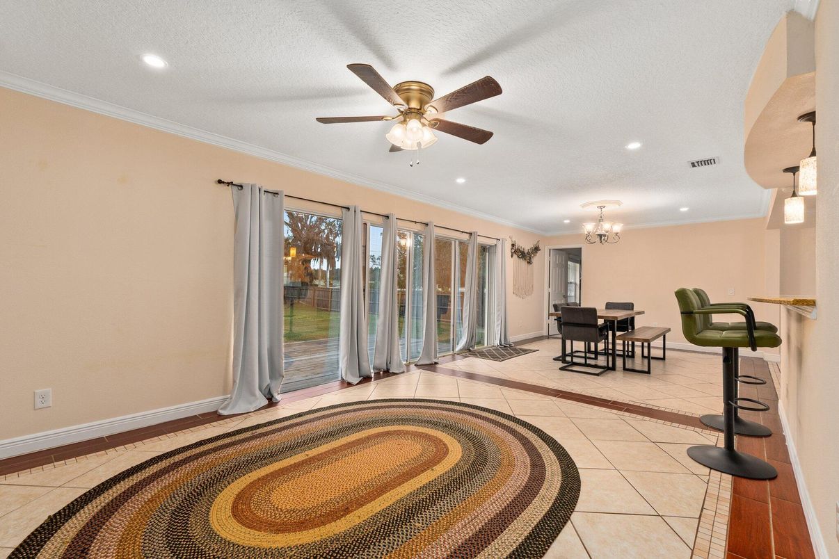 Chandelier, Dining room, Interior, Recessed Lighting