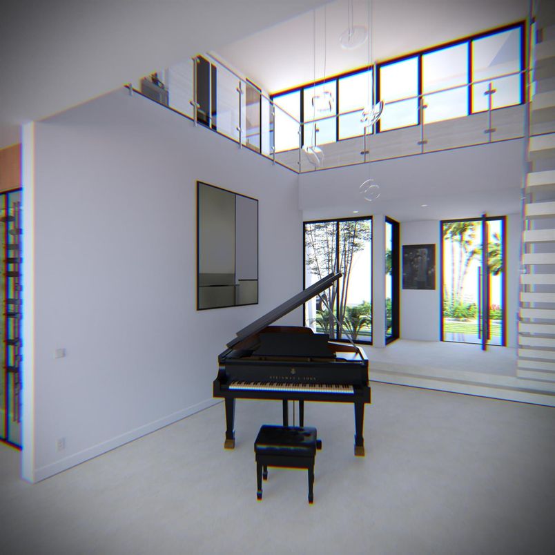 Interior, Pendant Lights, Piano