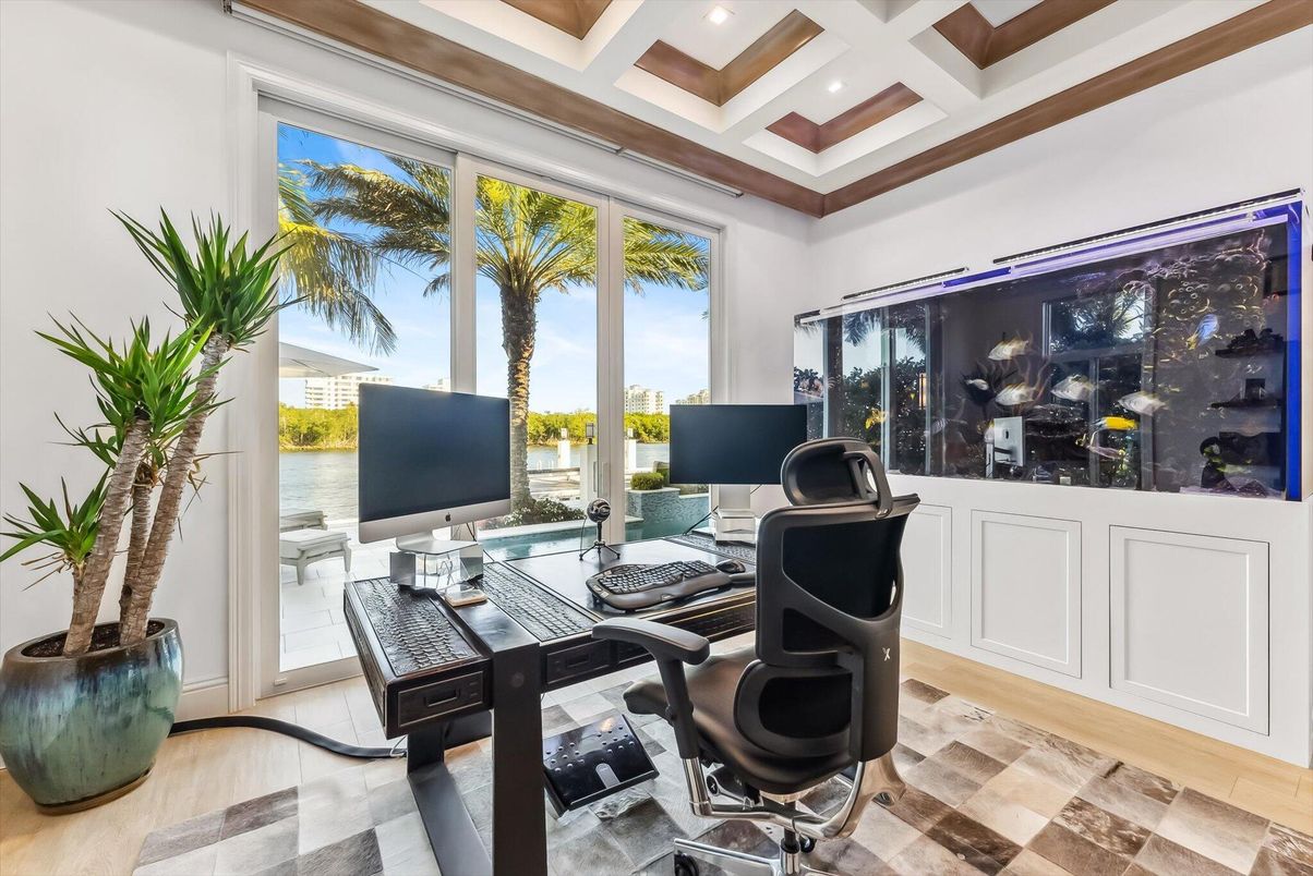 Home Office, Interior, Recessed Lighting
