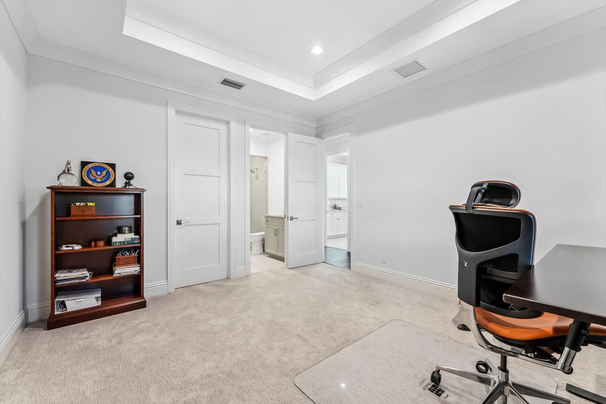 Home Office, Interior, Recessed Lighting