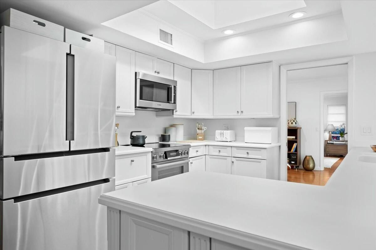 Interior, Kitchen, Recessed Lighting, Stainless Steel Appliances