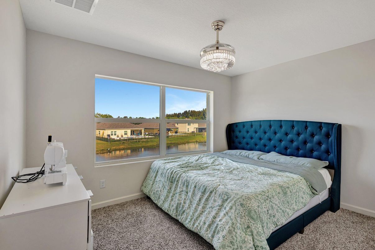 Bedroom, Chandelier, Interior, Water
