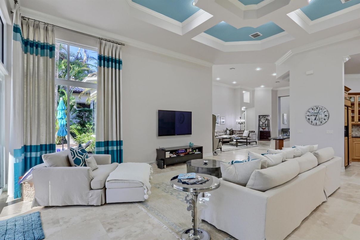 Interior, Living room, Recessed Lighting