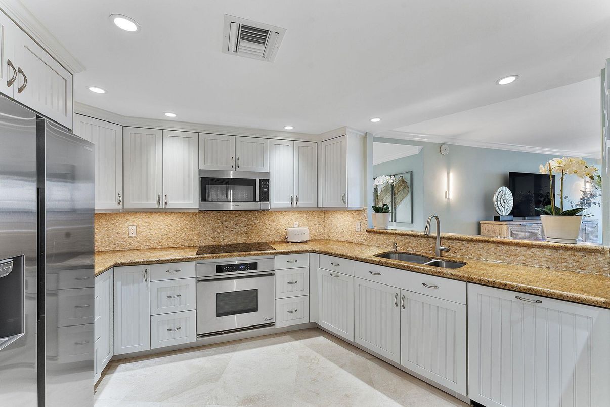 Interior, Kitchen, Recessed Lighting, Stainless Steel Appliances
