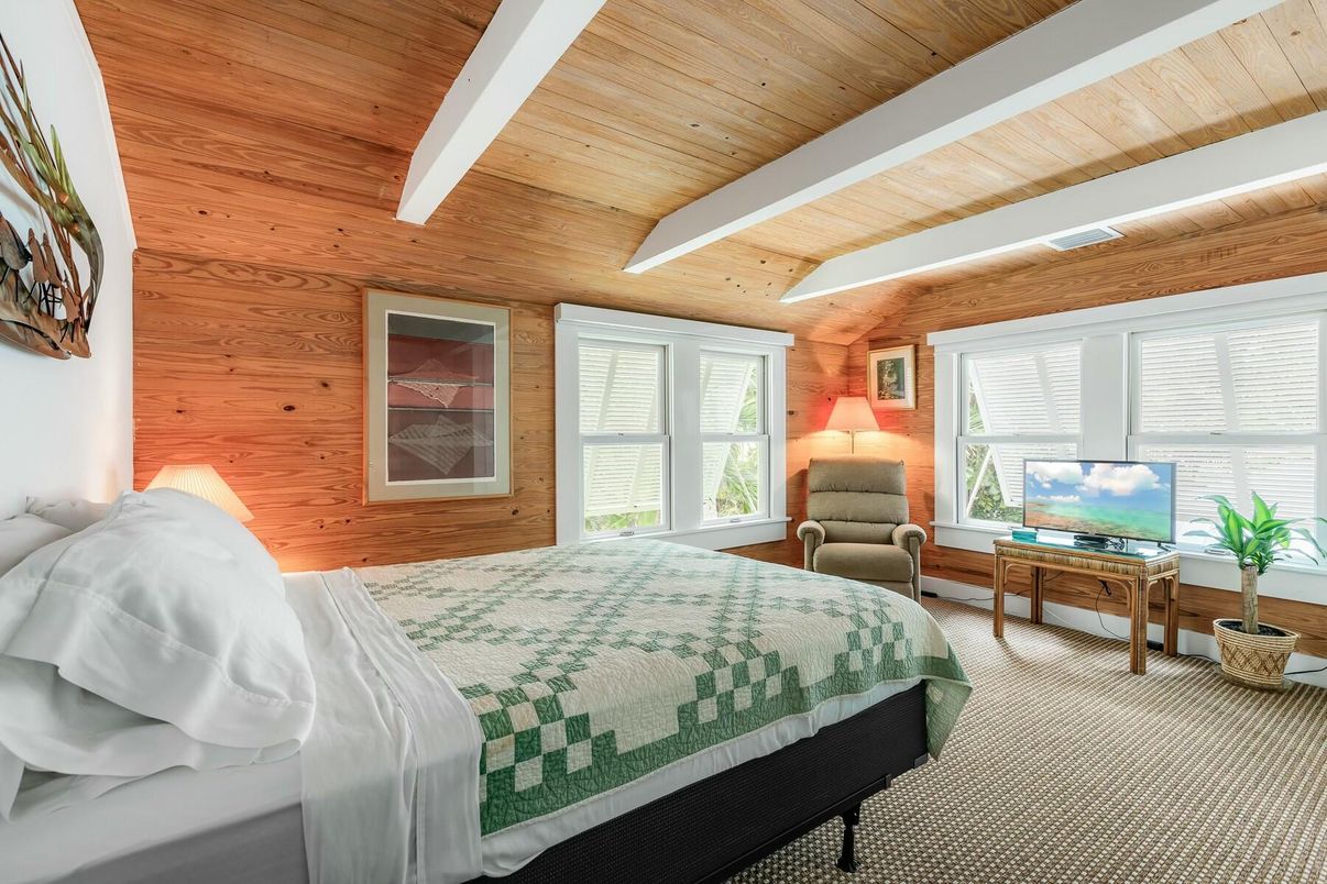 Bedroom, Interior, Wooden Ceilings