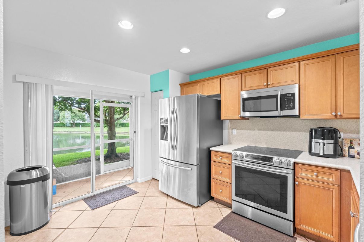 Interior, Kitchen, Recessed Lighting, Stainless Steel Appliances