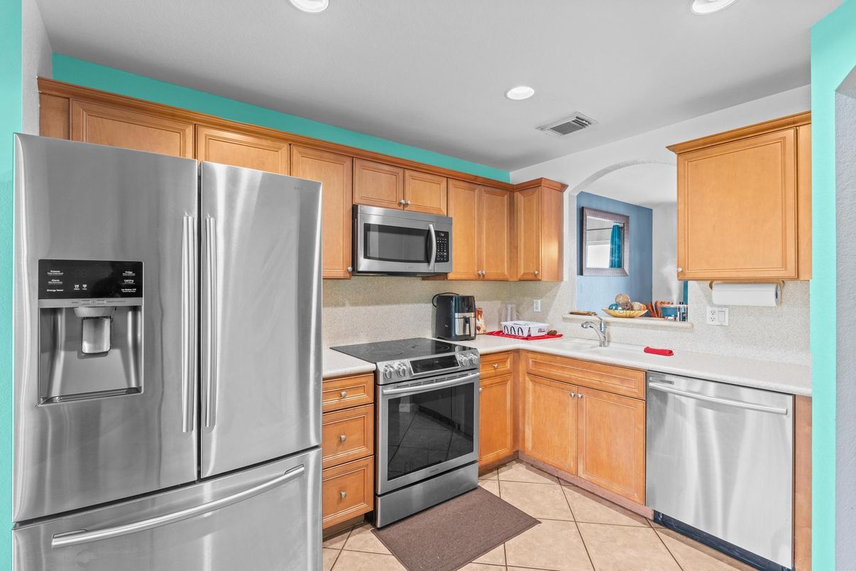 Interior, Kitchen, Recessed Lighting, Stainless Steel Appliances