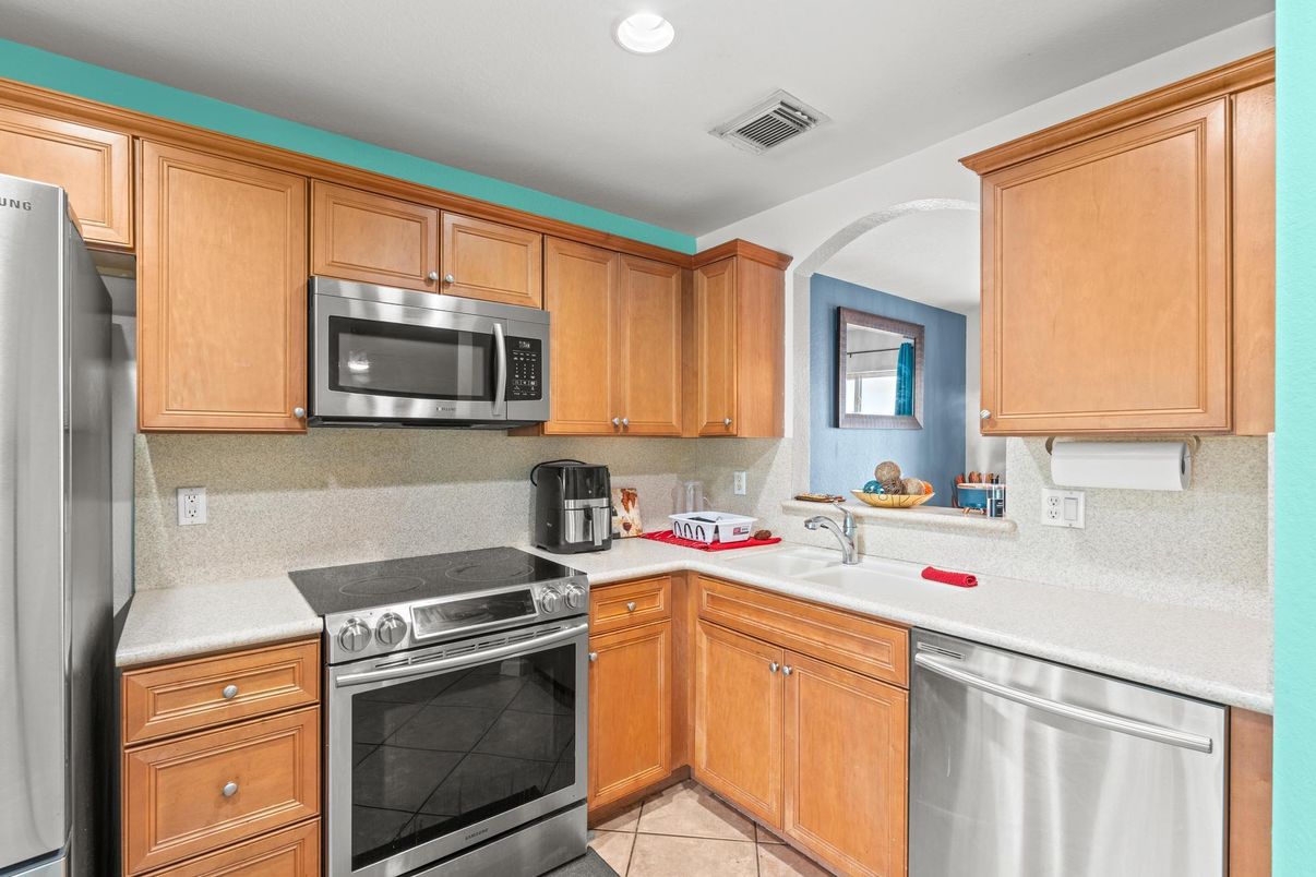 Interior, Kitchen, Recessed Lighting, Stainless Steel Appliances