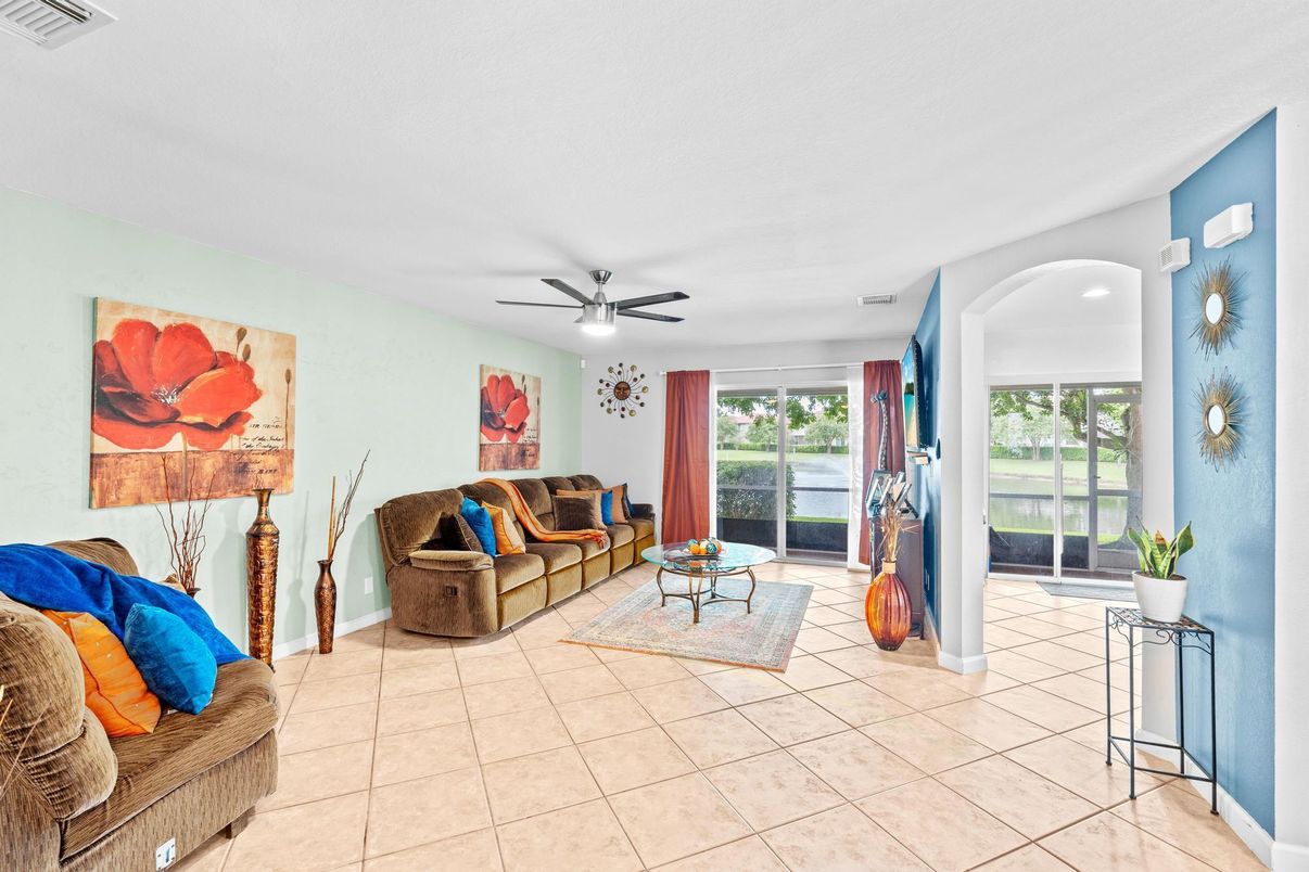 Interior, Living room, Recessed Lighting