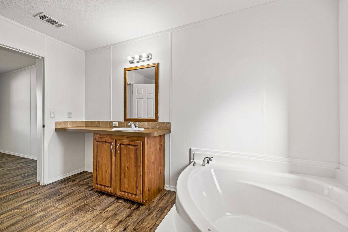 Bathroom, Interior, Wood Texture Flooring