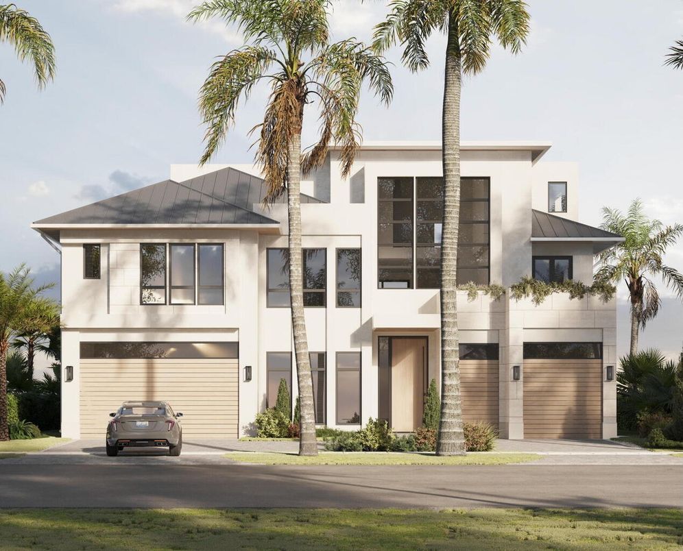 Attached, Exterior, Facade, Modern