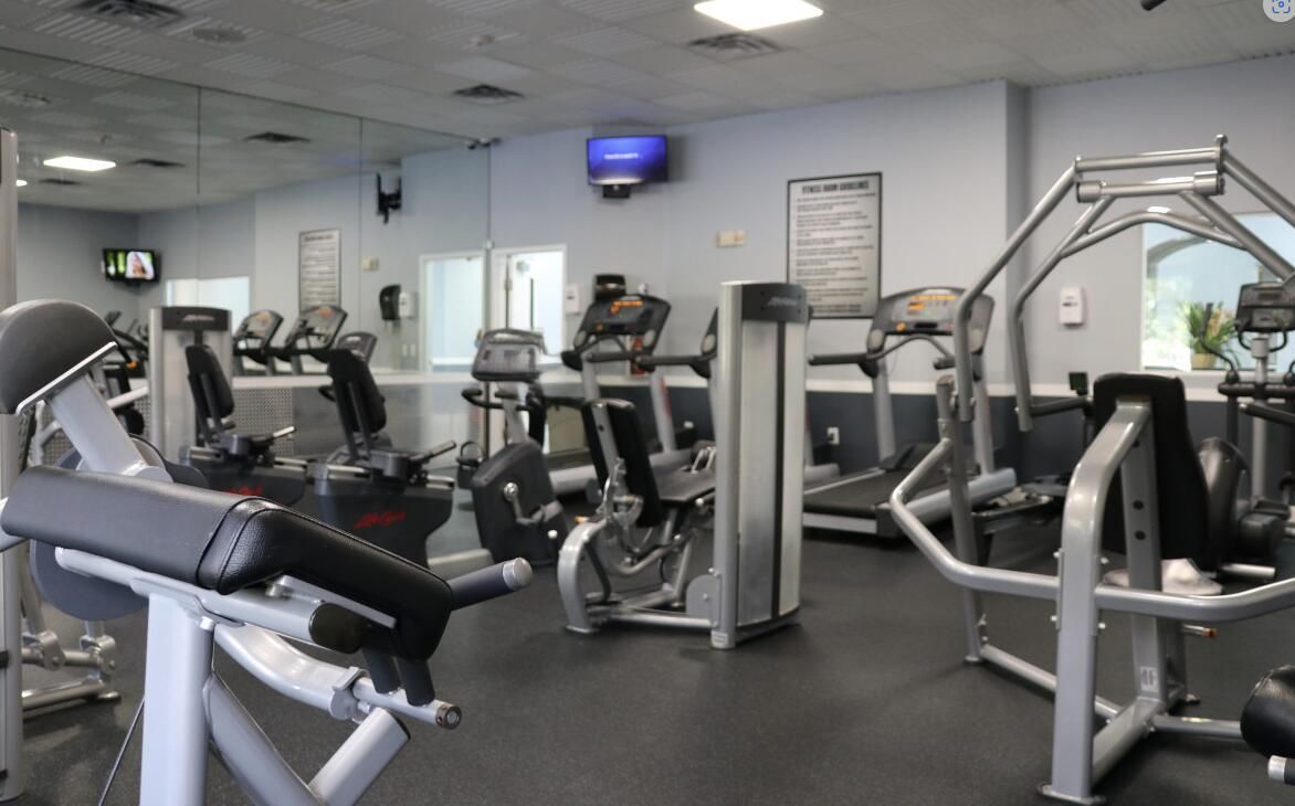 Fitness Equipment, Gym, Interior, Recessed Lighting