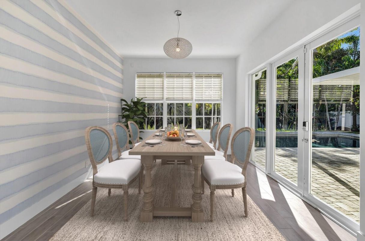 Dining room, Interior, Pendant Lights