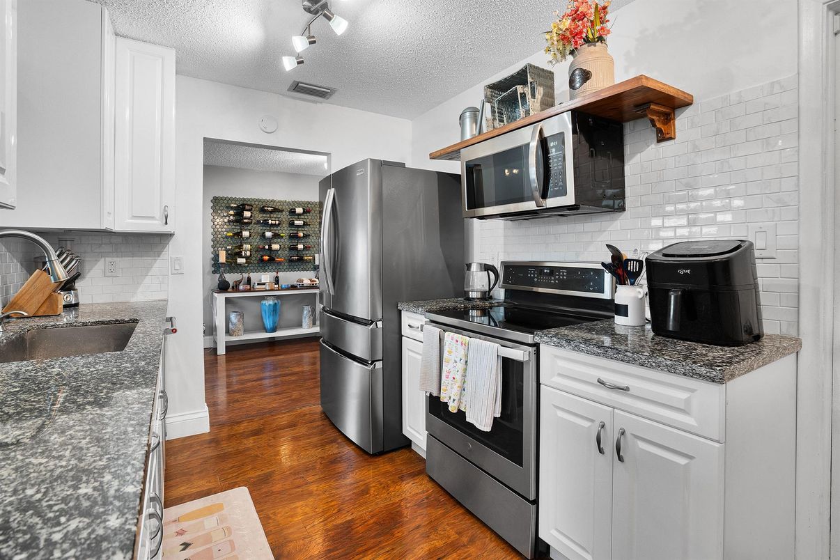 Interior, Kitchen, Wood Texture Flooring