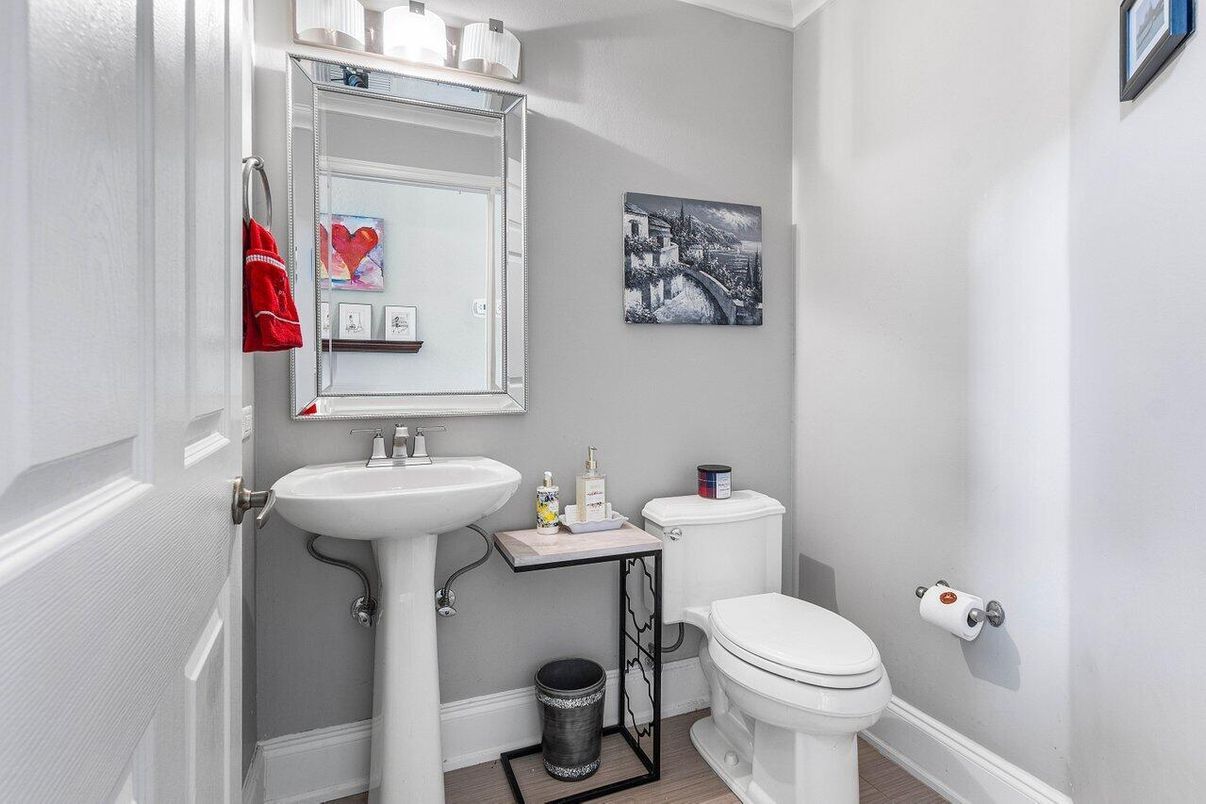 Bathroom, Interior, Wood Texture Flooring