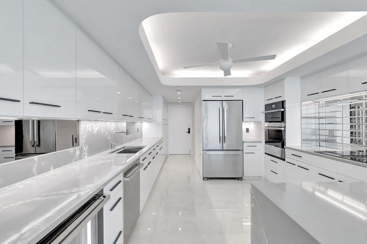 Interior, Kitchen, Recessed Lighting, Stainless Steel Appliances
