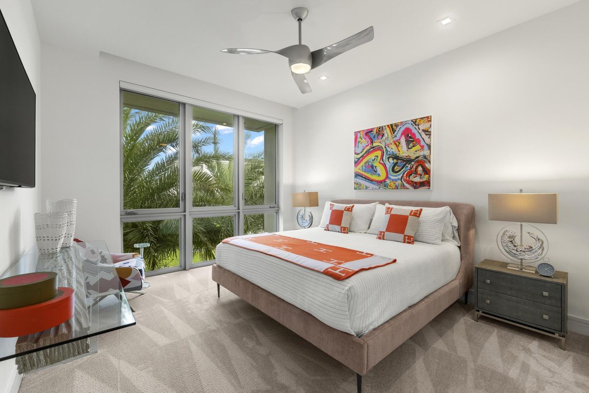 Bedroom, Interior, Recessed Lighting