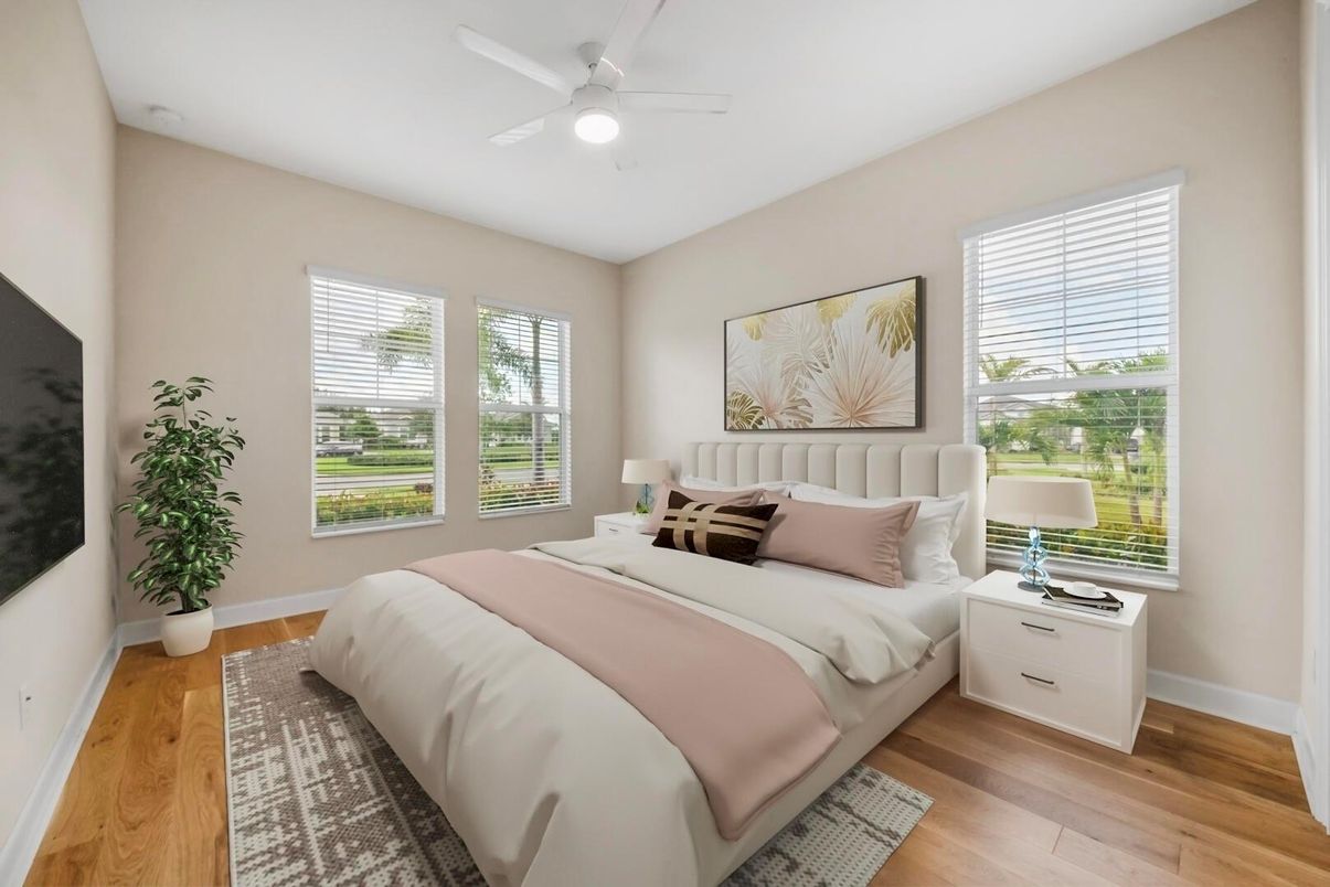 Bedroom, Interior, Wood Texture Flooring