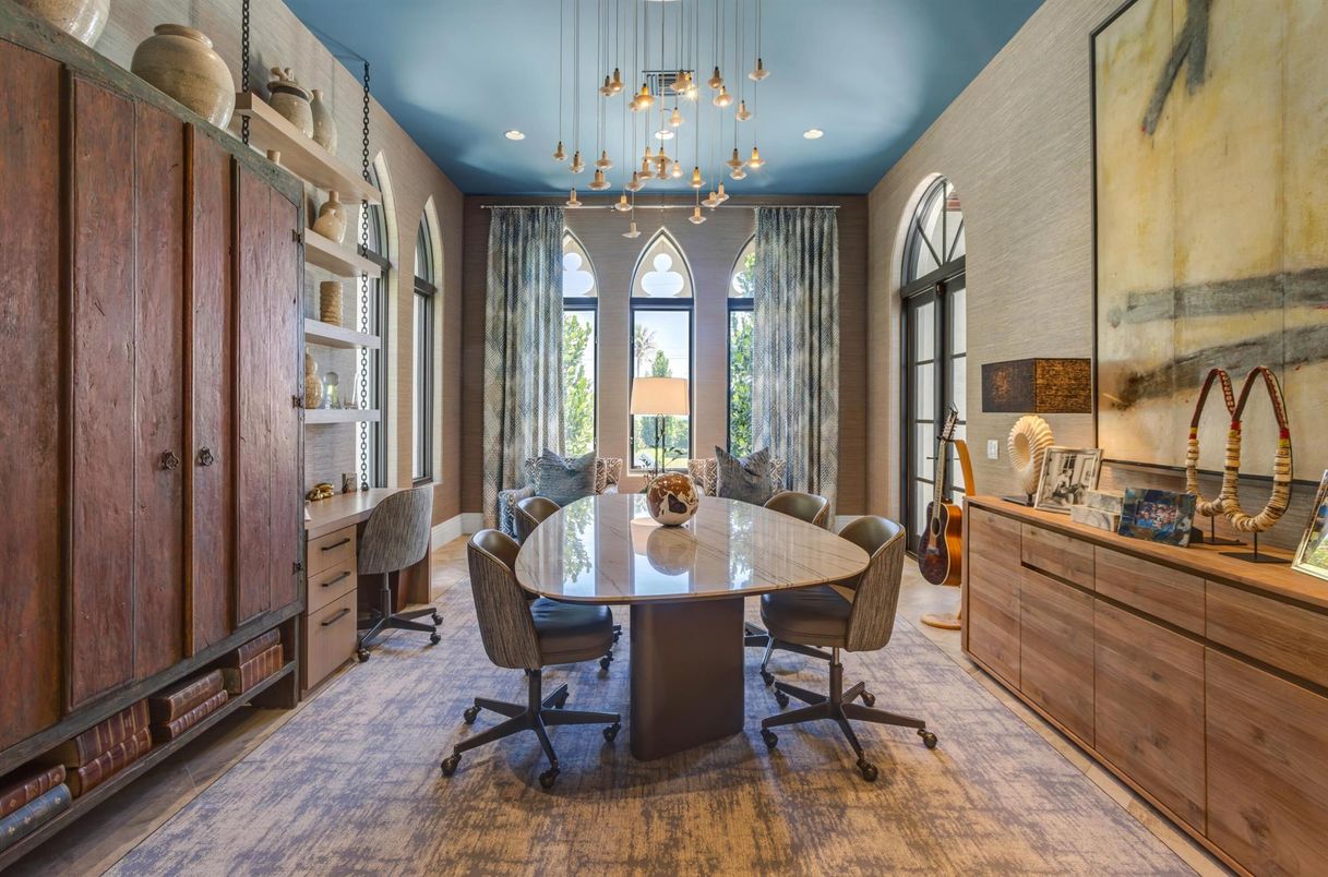 Home Office, Interior, Pendant Lights, Recessed Lighting