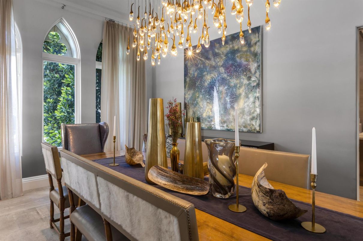 Dining room, Interior, Pendant Lights