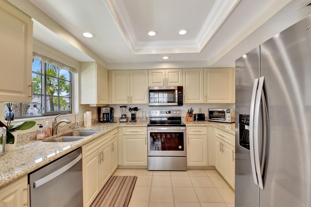 Interior, Kitchen, Recessed Lighting, Stainless Steel Appliances