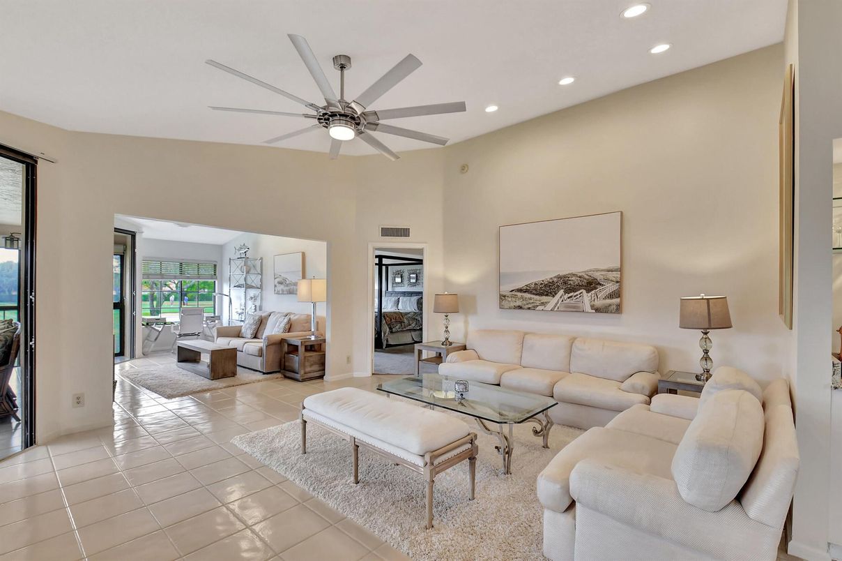 Interior, Living room, Recessed Lighting