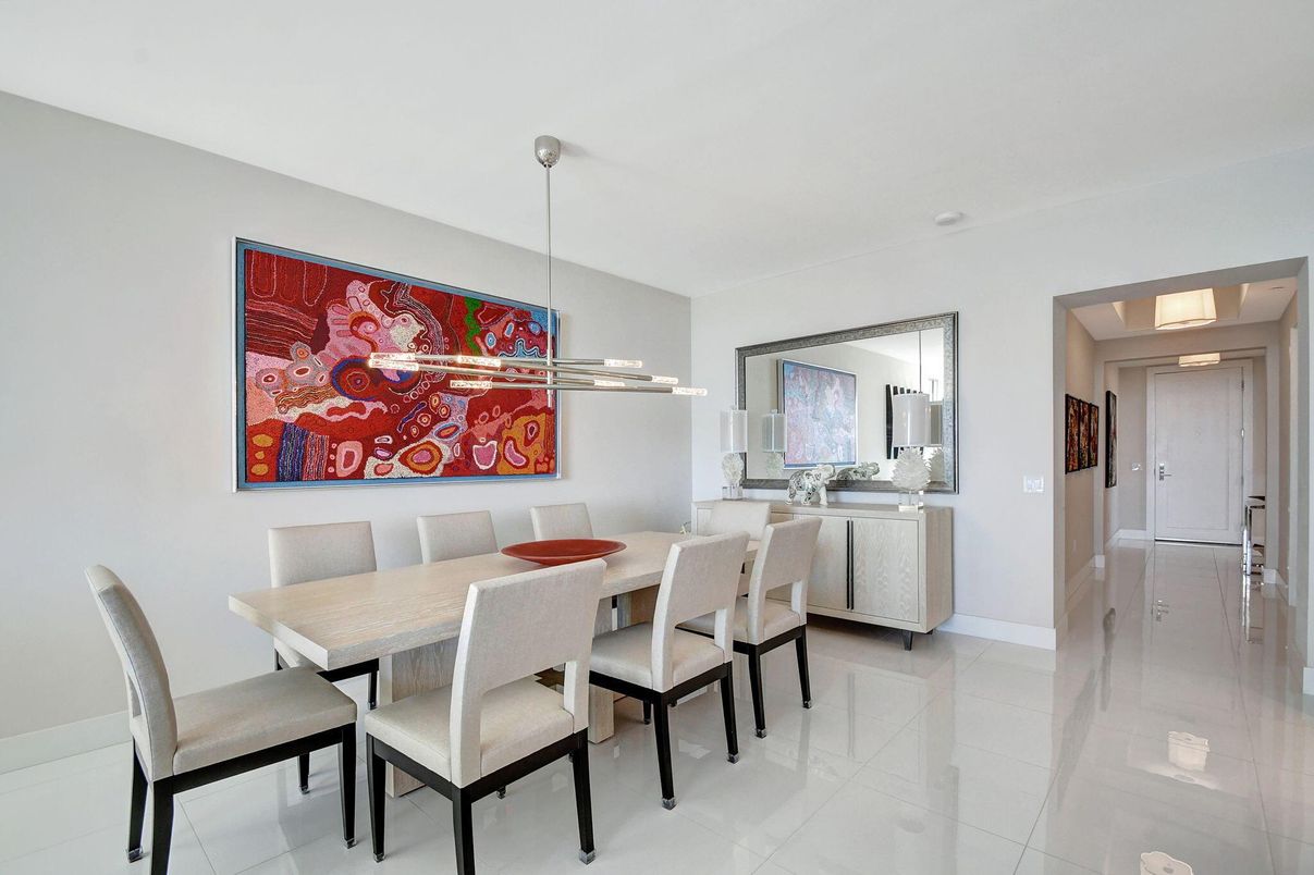 Dining room, Interior, Pendant Lights