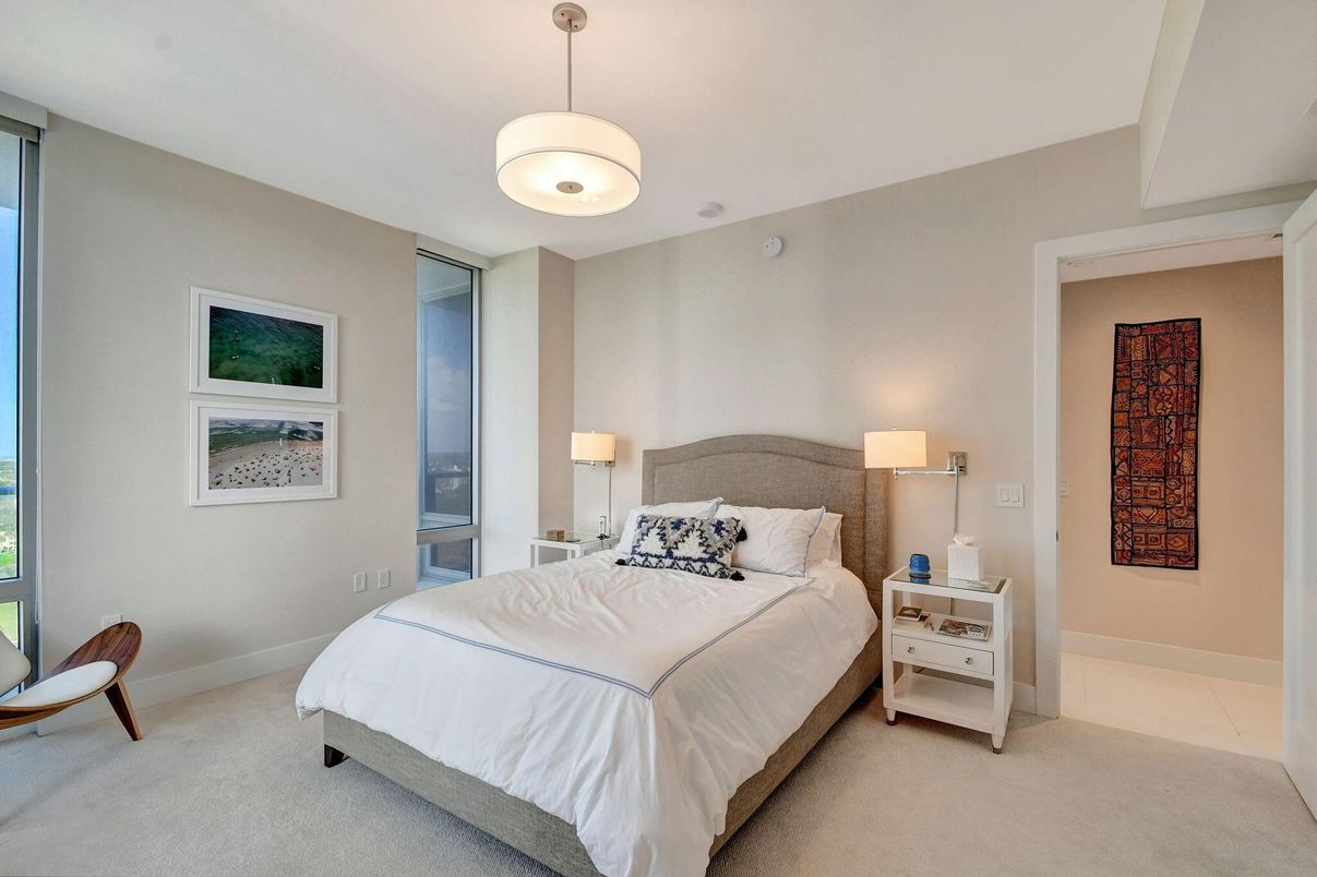 Bedroom, Interior, Pendant Lights
