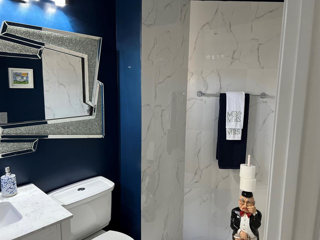 Bathroom, Interior, Marble Walls