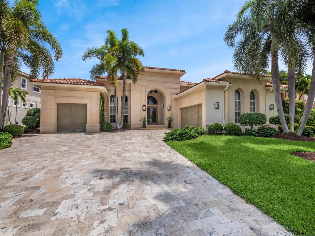 Attached, Backyard, Exterior, Facade, Mediterranean