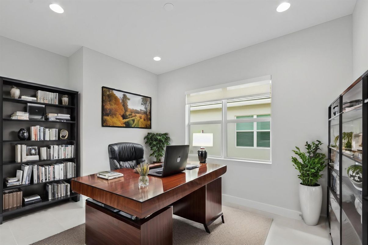 Home Office, Interior, Recessed Lighting