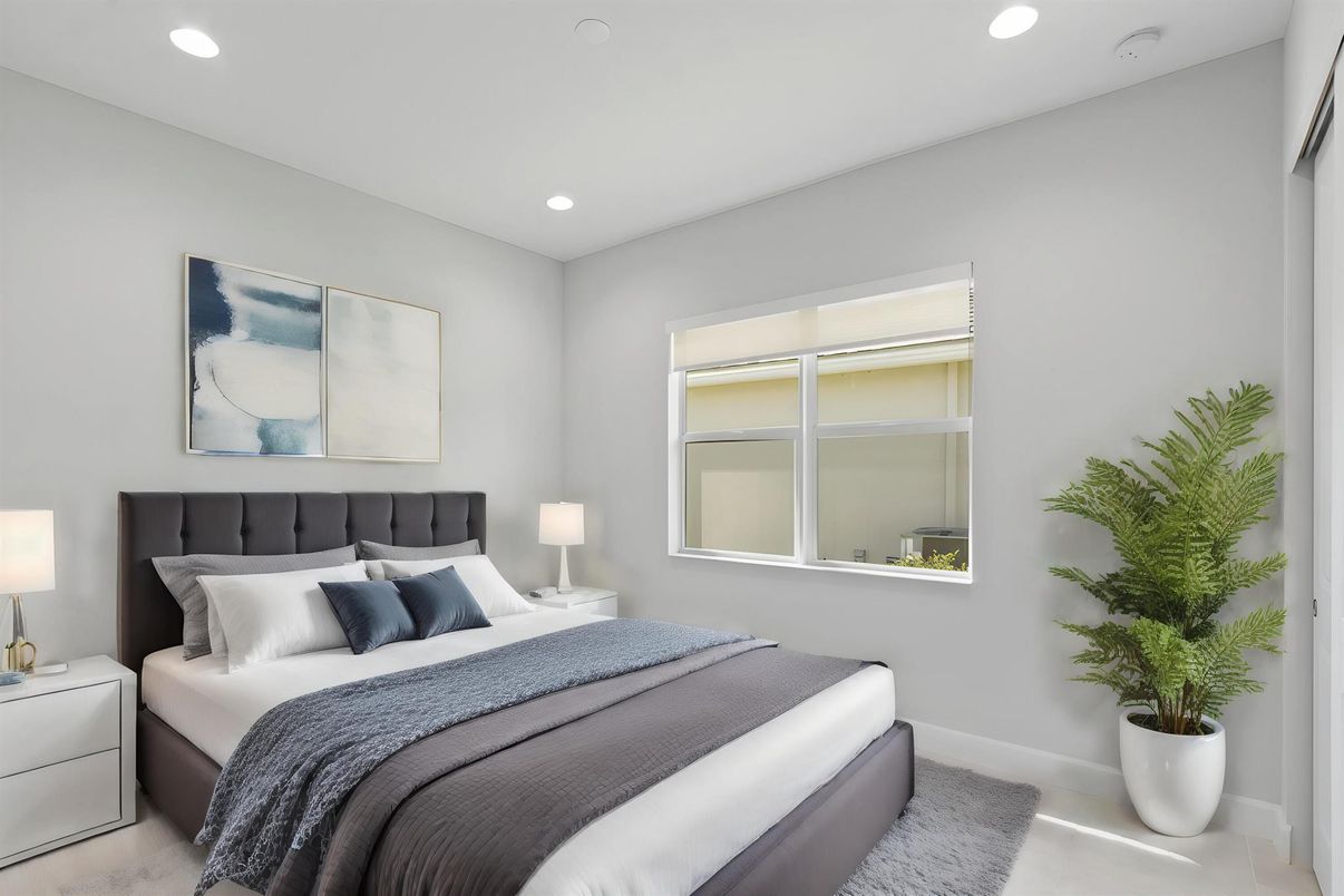 Bedroom, Interior, Recessed Lighting