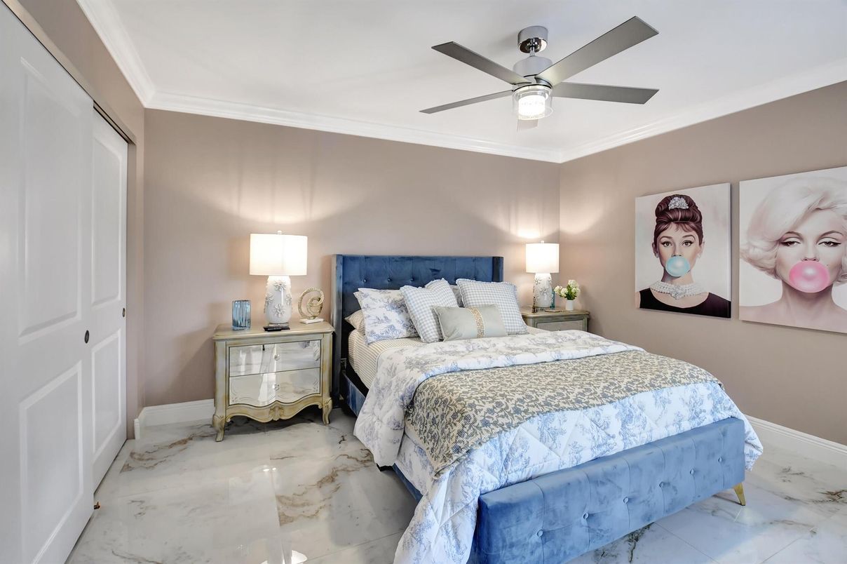 Bedroom, Interior, Marble
