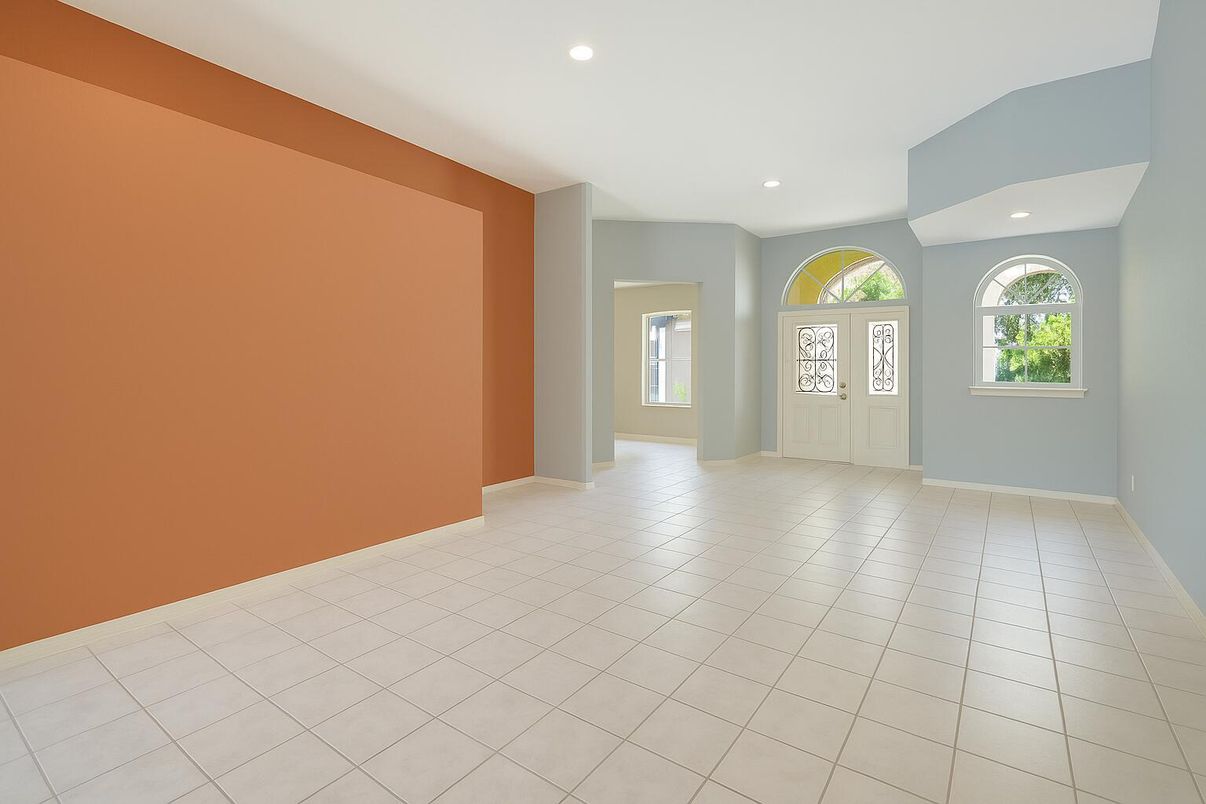 Empty room, Interior, Recessed Lighting
