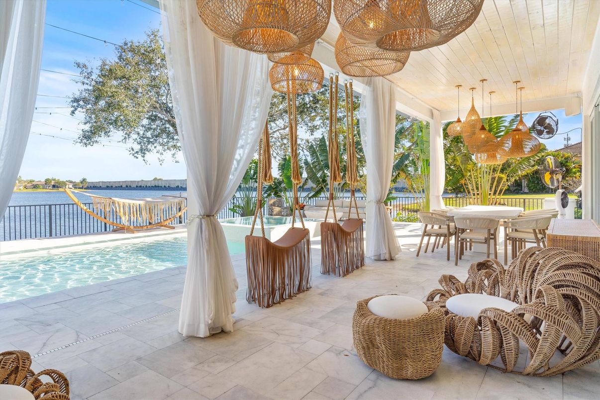Exterior, Pendant Lights, Pool, Water