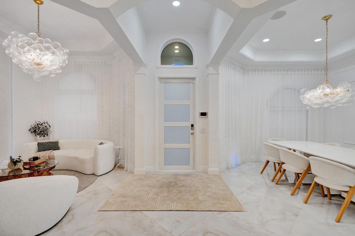 Chandelier, Interior, Living room, Marble, Pendant Lights, Recessed Lighting