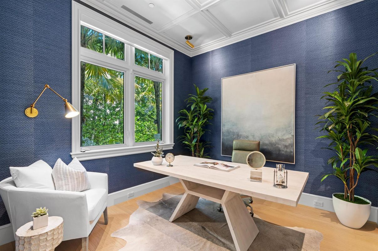Home Office, Interior, Wood Texture Flooring