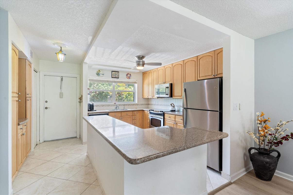 Interior, Kitchen, Wood Texture Flooring