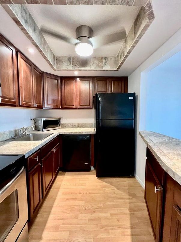 Interior, Kitchen, Wood Texture Flooring