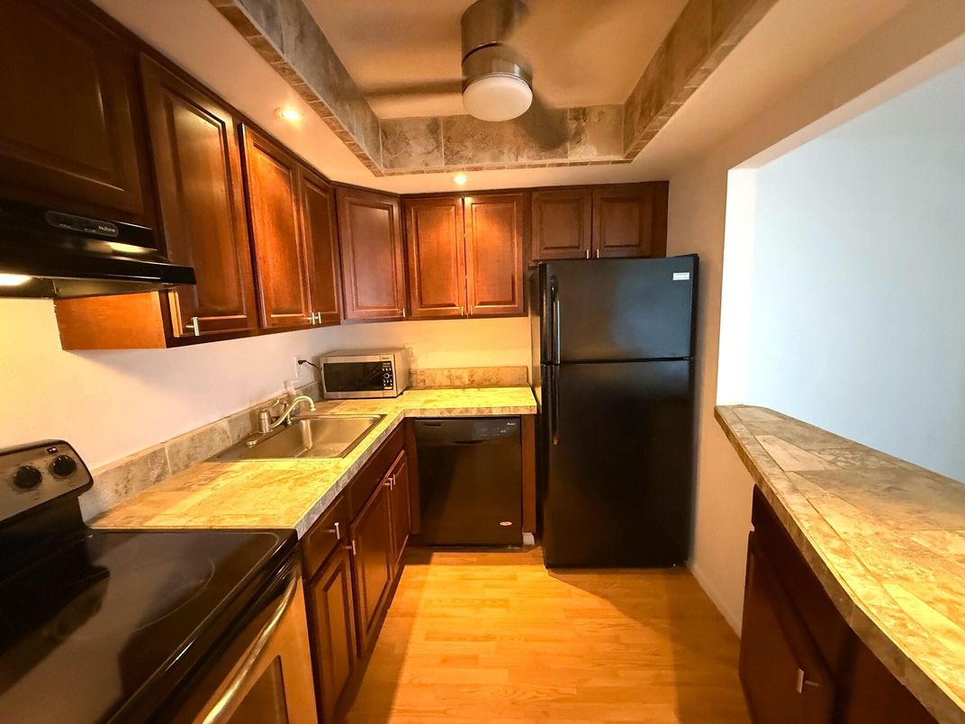 Interior, Kitchen, Wood Texture Flooring