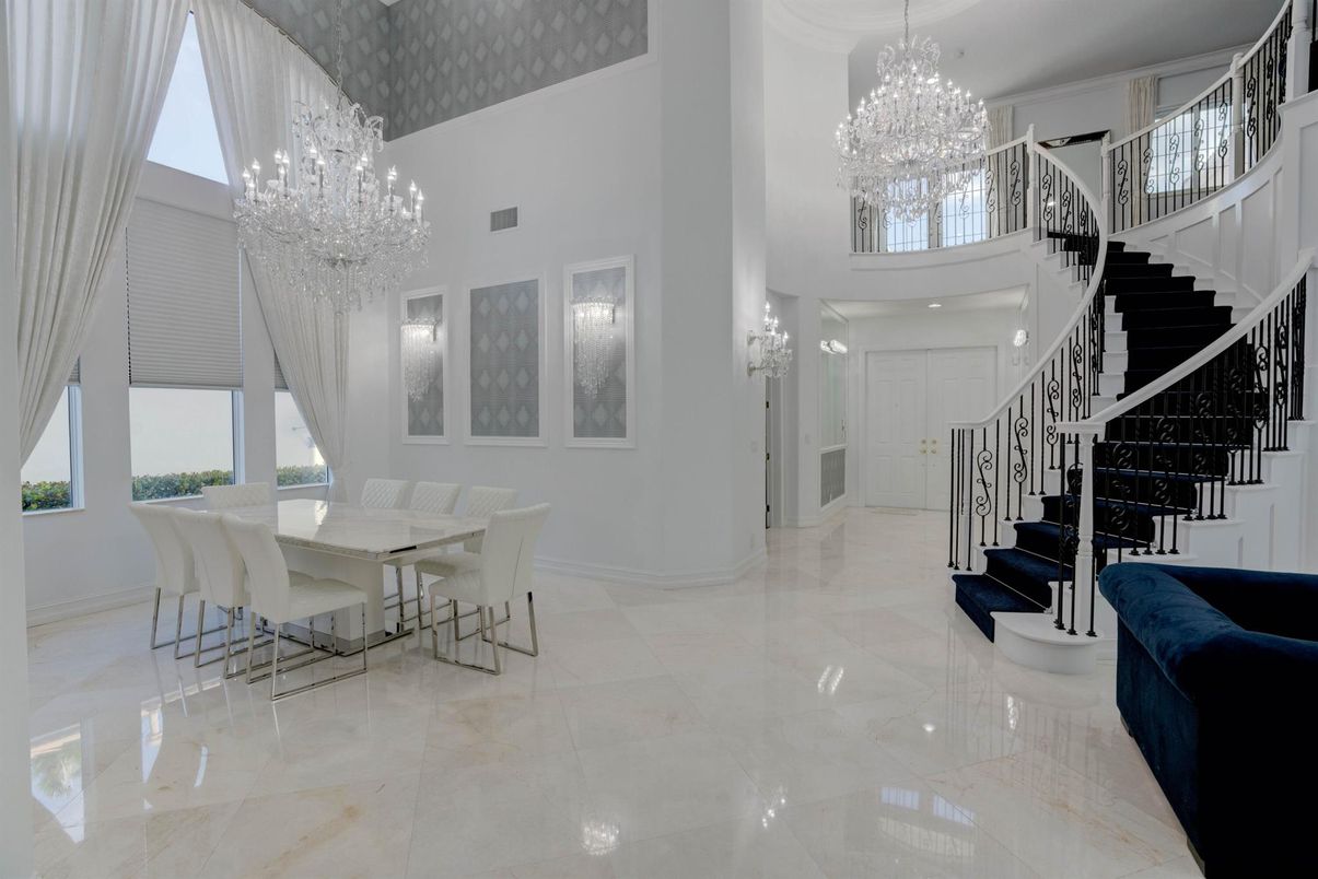 Chandelier, Dining room, Interior, Recessed Lighting