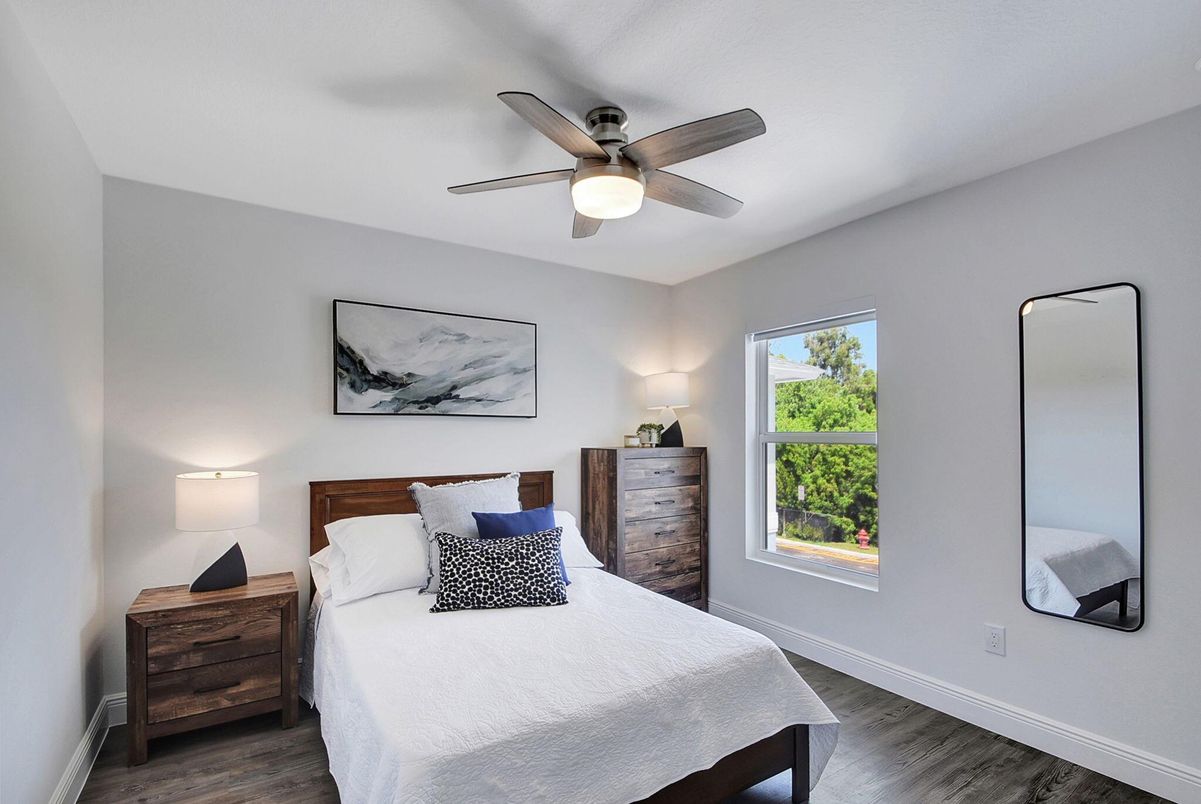 Bedroom, Interior, Wood Texture Flooring