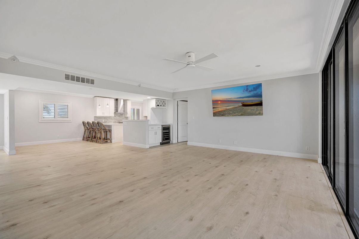Empty room, Interior, Kitchen, Wood Texture Flooring