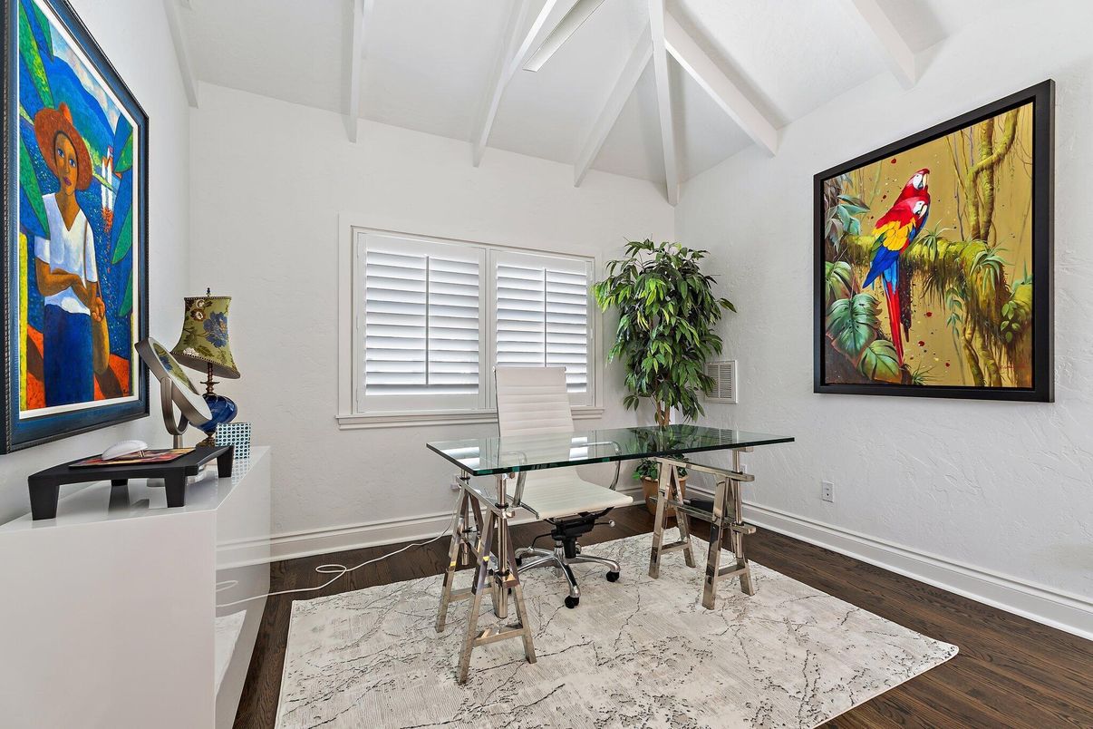 Home Office, Interior, Wood Texture Flooring