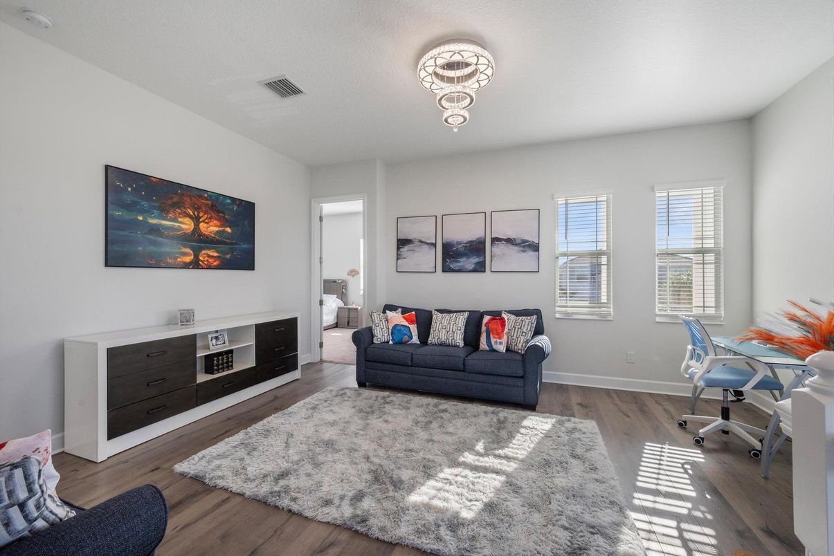 Home Office, Interior, Wood Texture Flooring